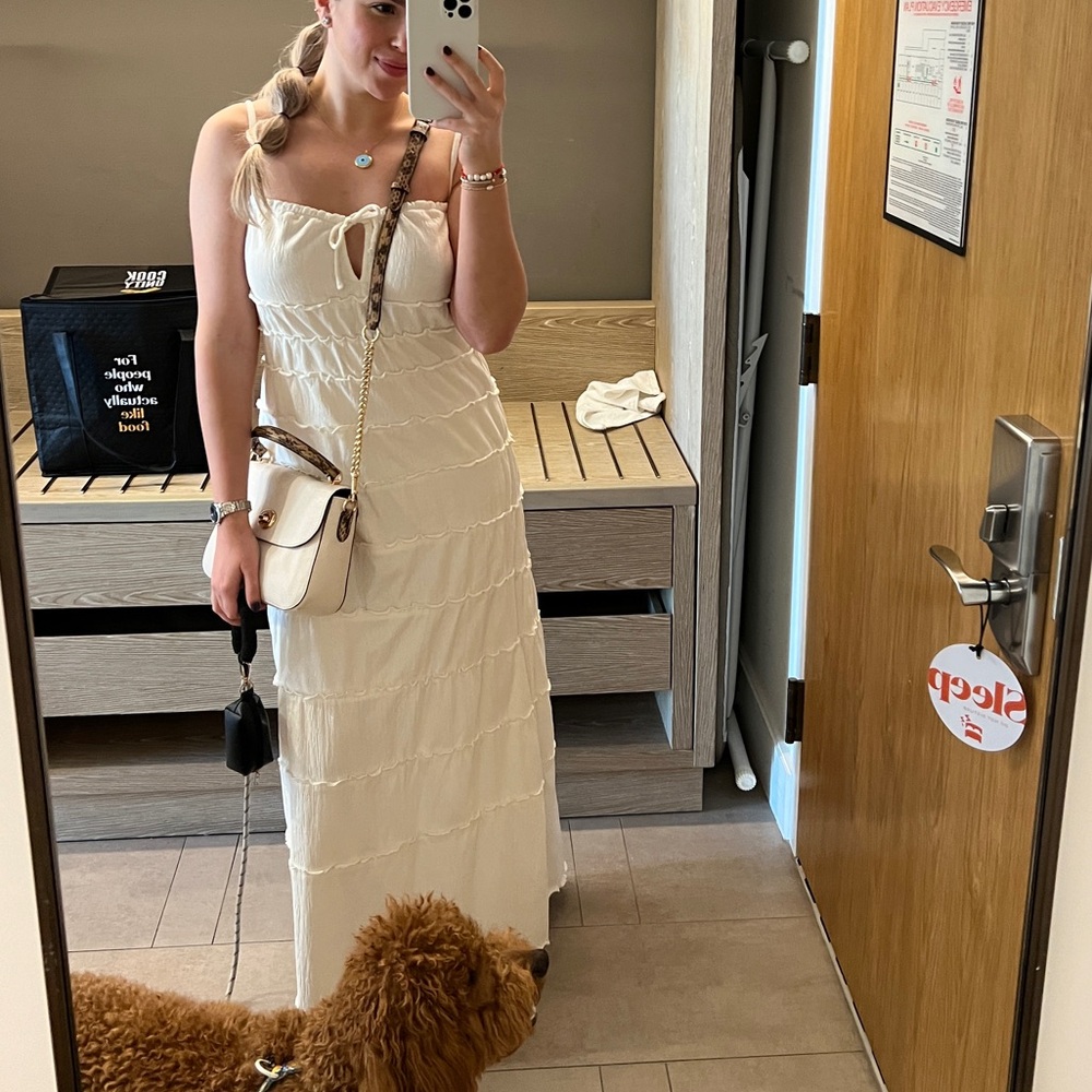 Ivory maxi dress